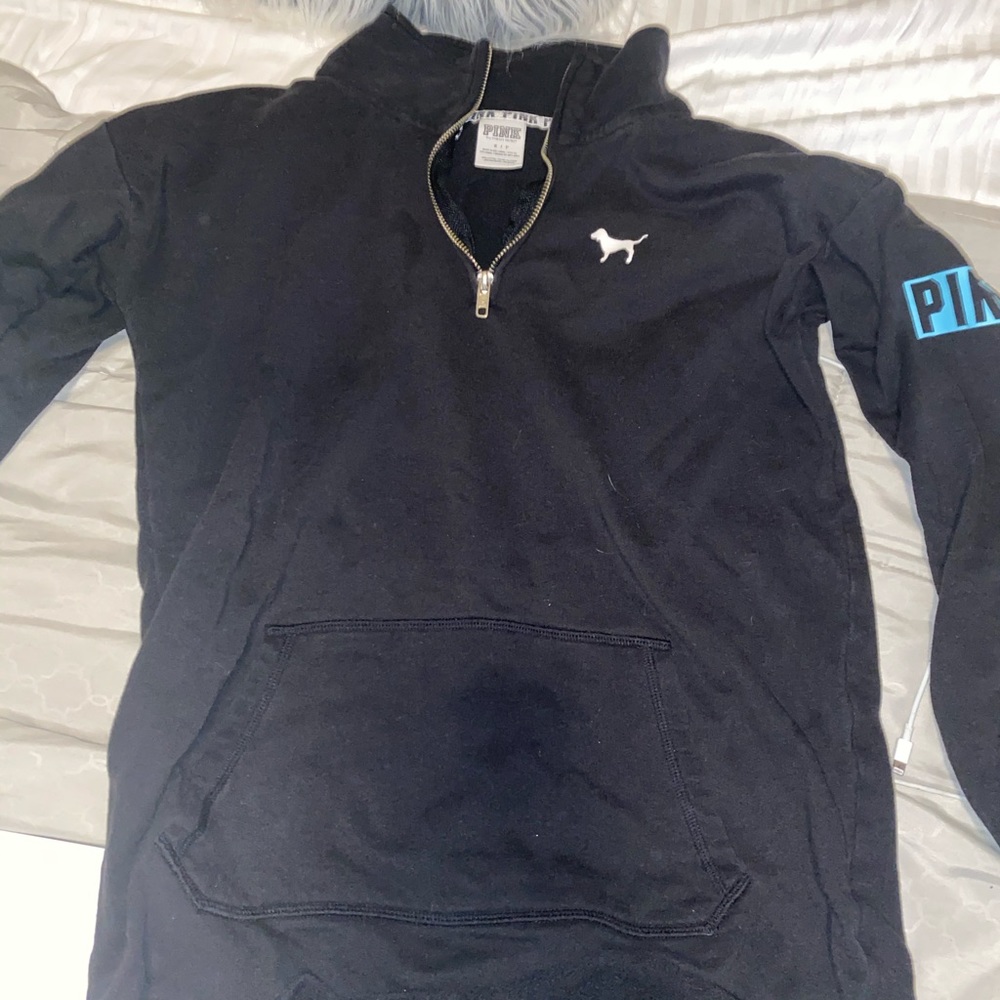 Pink hoodie 1/4 zip